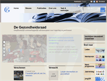 Tablet Screenshot of gezondheidsraad.nl